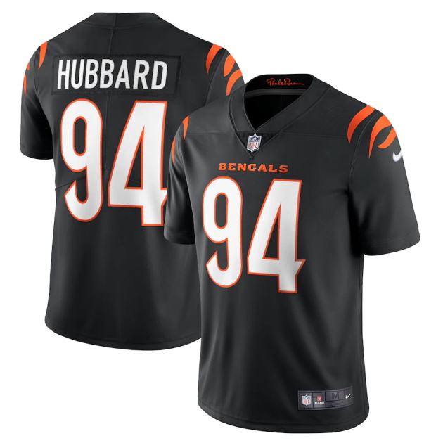 mens nike sam hubbard black cincinnati bengals vapor limited jersey